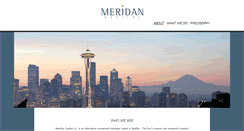 Desktop Screenshot of meridancapital.com